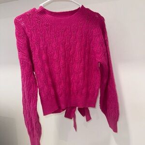 Pink rose sweater